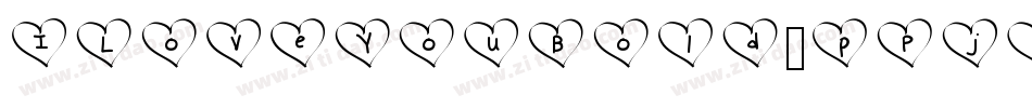ILoveYouBold-pPjR字体转换