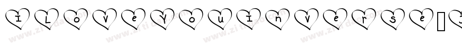 ILoveYouInverse-Jx2E字体转换