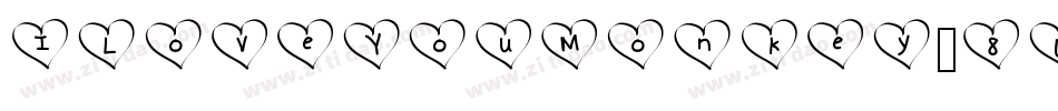ILoveYouMonkey-86nz字体转换