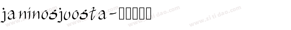 janinosjuosta字体转换