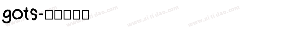 gots字体转换