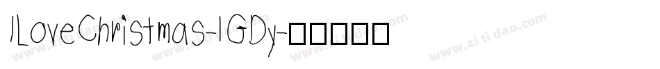 ILoveChristmas-lGDy字体转换