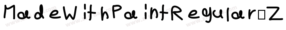 MadeWithPaintRegular-Z82J字体转换