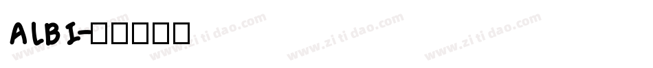ALBI字体转换