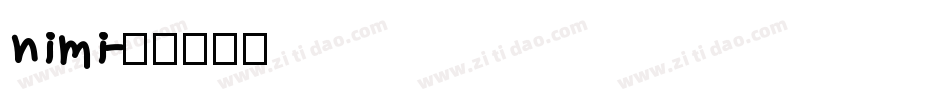 nimi字体转换