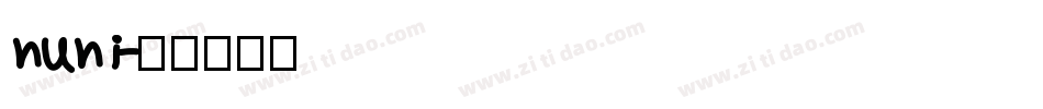 nuni字体转换