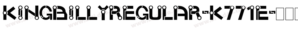 KingbillyRegular-K771e字体转换