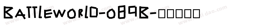 Battleworld-o89B字体转换