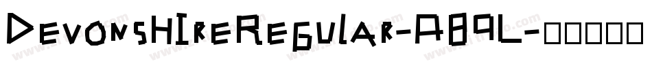 DevonshireRegular-A89L字体转换