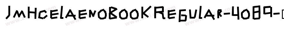 JmhcelaenobookRegular-4o89字体转换