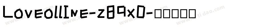 Loveolline-z89x0字体转换