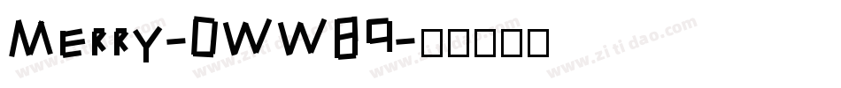 Merry-0WW89字体转换