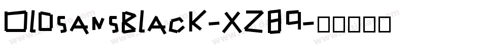 Oldsansblack-XZ89字体转换