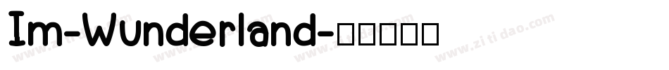 Im-Wunderland字体转换