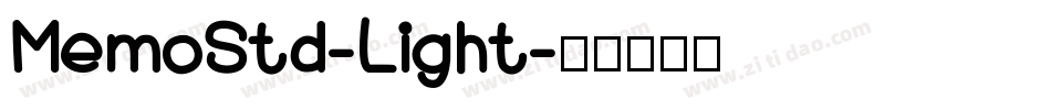 MemoStd-Light字体转换
