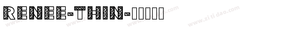 Renee-Thin字体转换