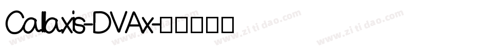 Callaxis-DVAx字体转换
