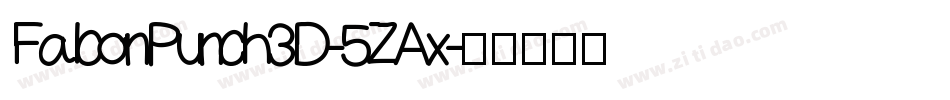 FalconPunch3D-5ZAx字体转换