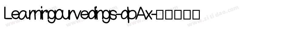Learningcurvedings-dpAx字体转换