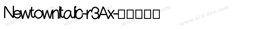 NewtownItalic-r3Ax字体转换