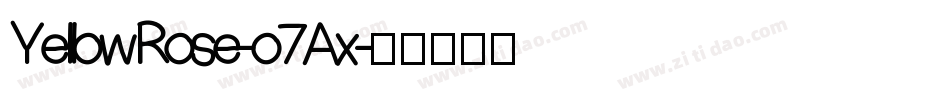 YellowRose-o7Ax字体转换