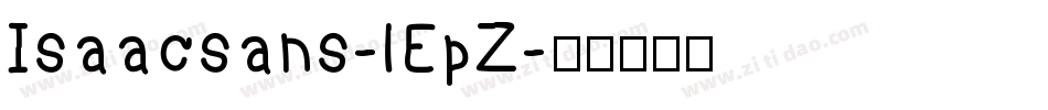 Isaacsans-lEpZ字体转换