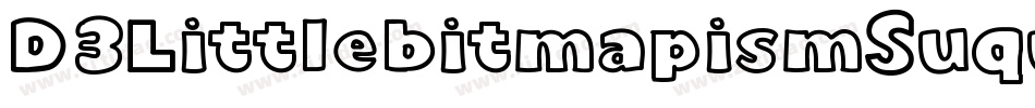 D3LittlebitmapismSuquare-jEol字体转换