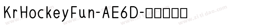 KrHockeyFun-AE6D字体转换