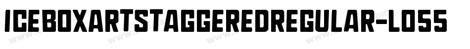 IceboxArtStaggeredRegular-Lo55字体转换 IceboxArtStaggeredRegular-Lo55字体转换