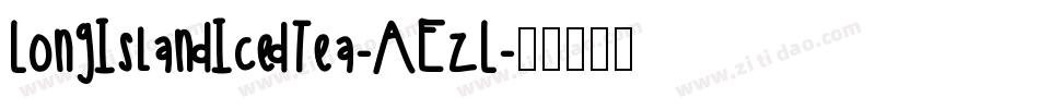 LongIslandIcedTea-AEzL字体转换