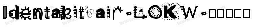 Identakithair-LOKW字体转换
