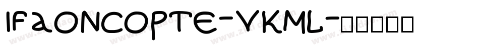 IfaoNCopte-vKML字体转换