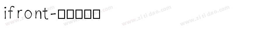 ifront字体转换