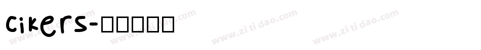 cikers字体转换