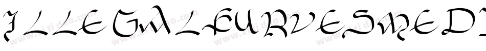 IllegalCurvesMedium字体转换