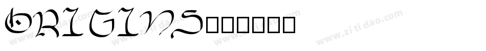 Origins字体转换