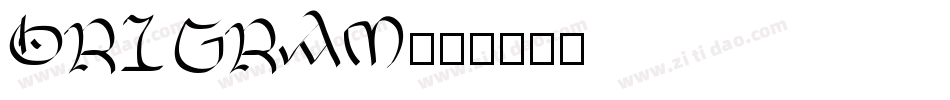 Origram字体转换