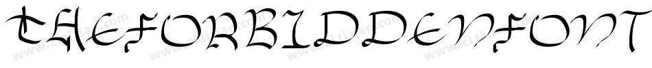 TheForbiddenFontOfDeath-q32字体转换