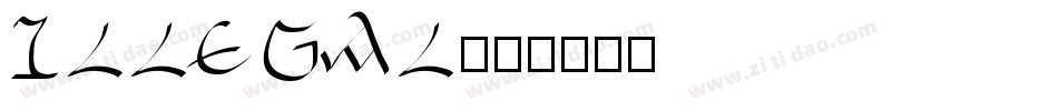 illegal字体转换