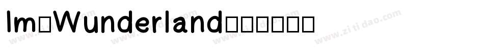 Im-Wunderland字体转换