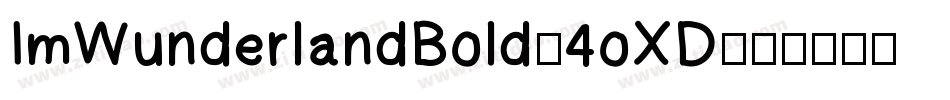 ImWunderlandBold-4oXD字体转换