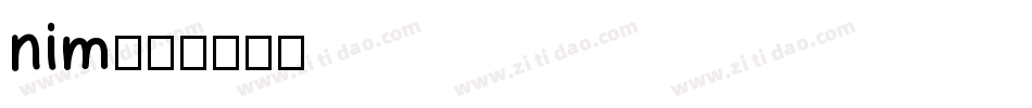 nim字体转换