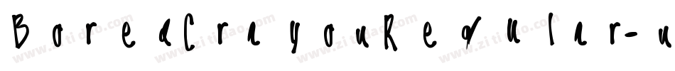 BoredCrayonRegular-nRv21字体转换
