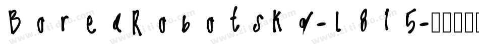 BoredRobotsKg-L815字体转换