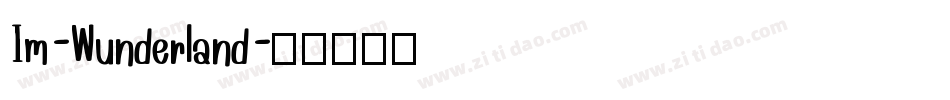 Im-Wunderland字体转换