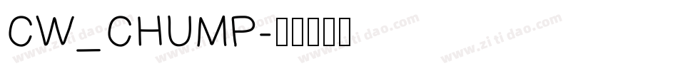 CW_CHUMP字体转换