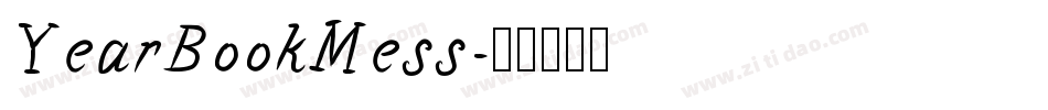YearBookMess字体转换