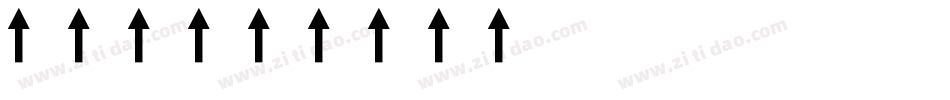 箭头2字体转换