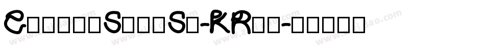 ComingSoonSt-KRro字体转换