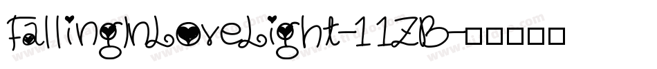 FallingInLoveLight-11ZB字体转换